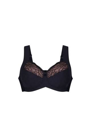 Bra without underwire wide straps TOP SALES ORELY BLACK