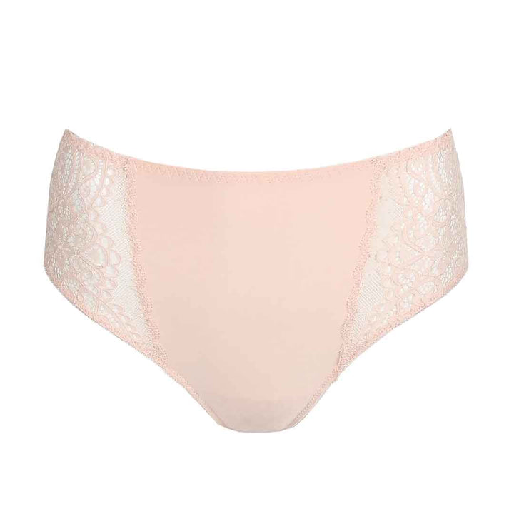 High-rise panty with lace I DO SILKY TAN