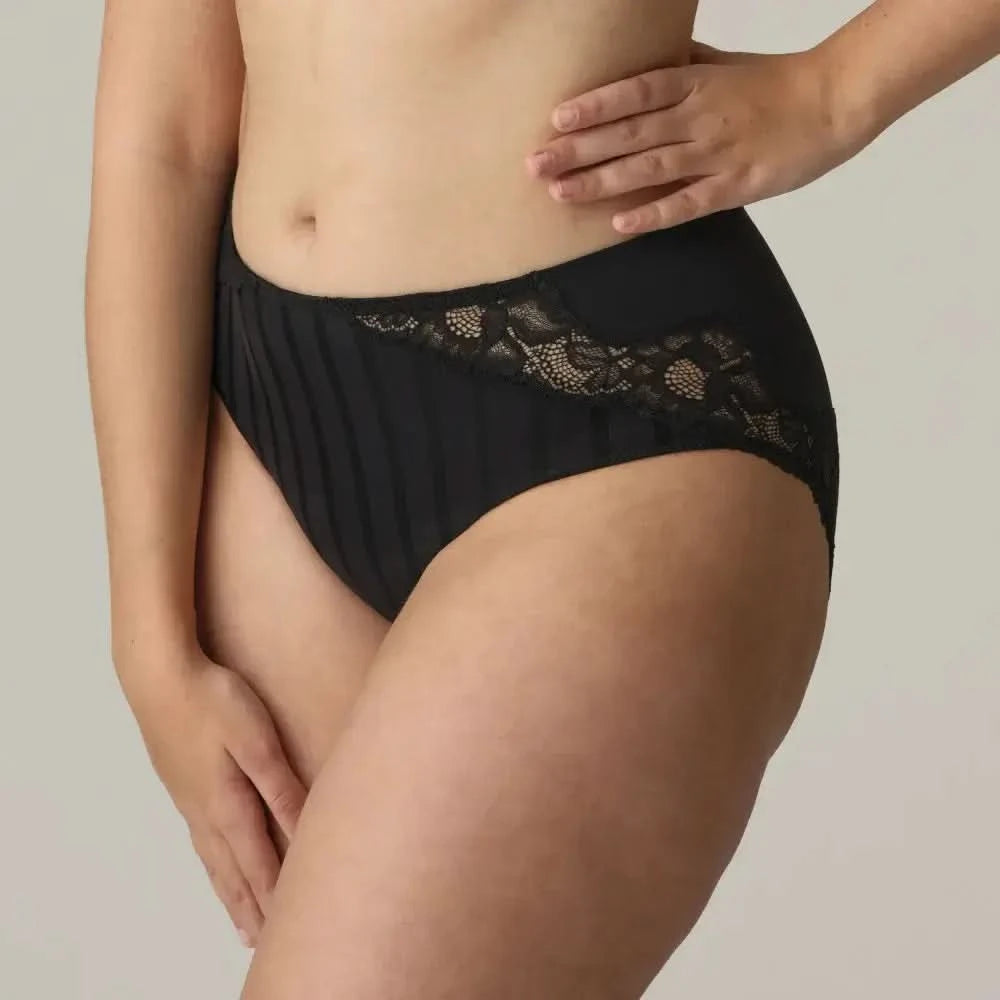 Maldives High Waisted Briefs Black
