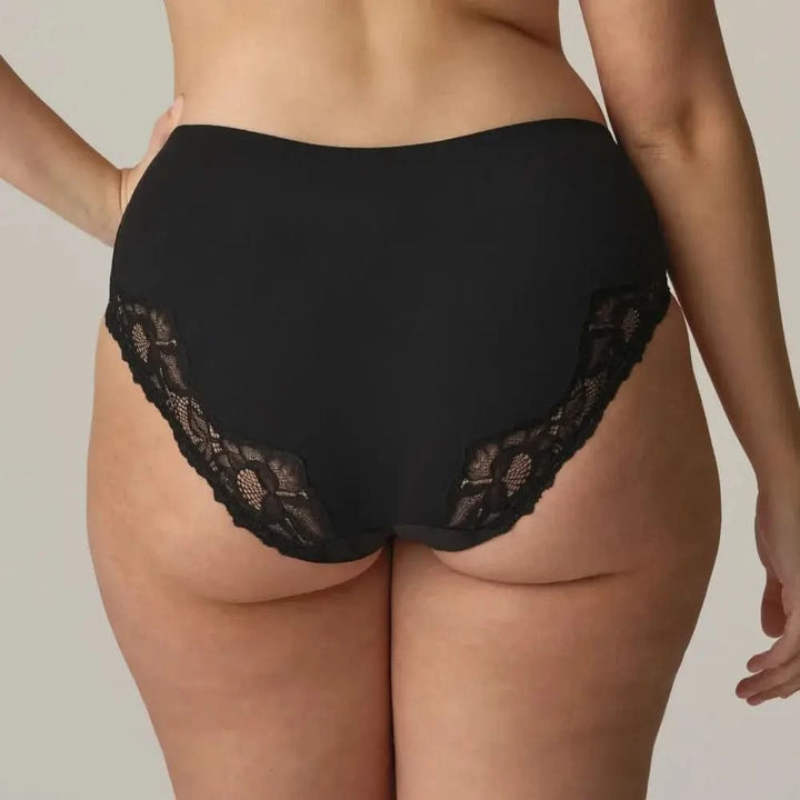 Maldives High Waisted Briefs Black