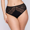 High waisted lace panties GALLIPOLI BLACK