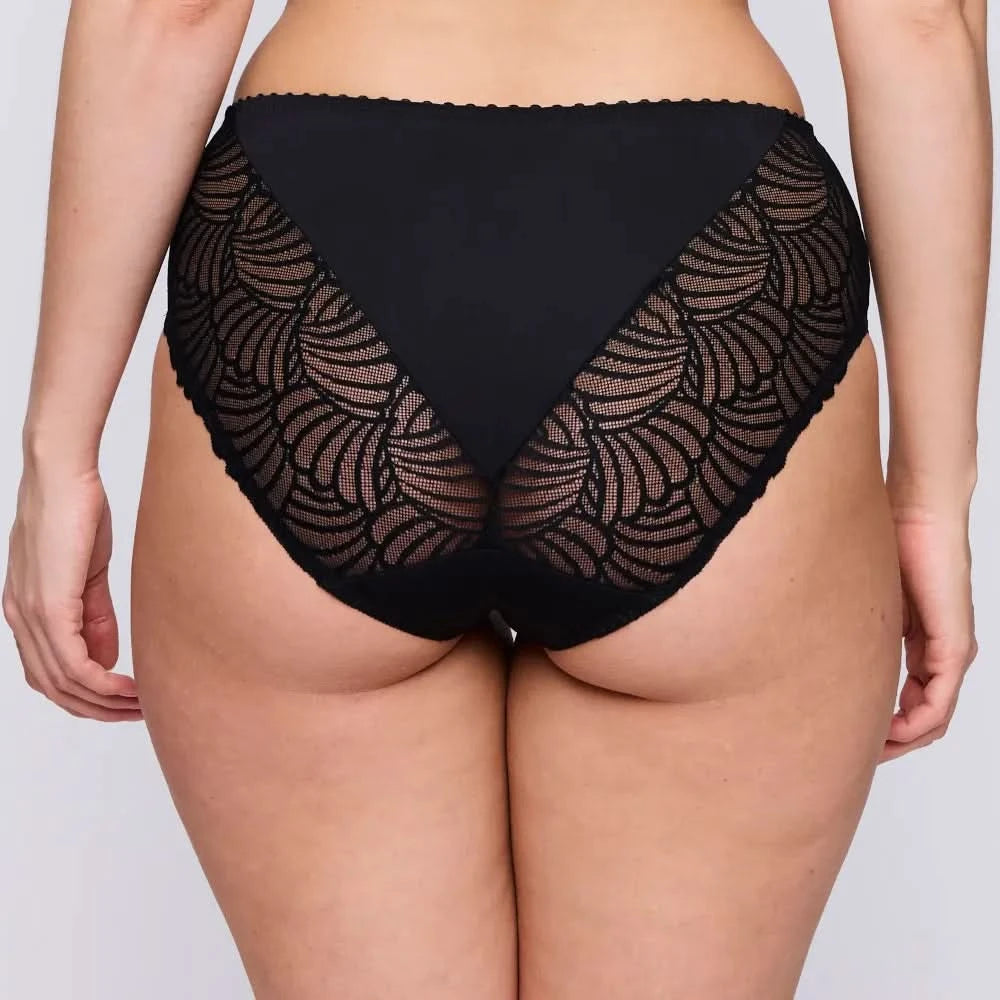 High waisted lace panties GALLIPOLI BLACK