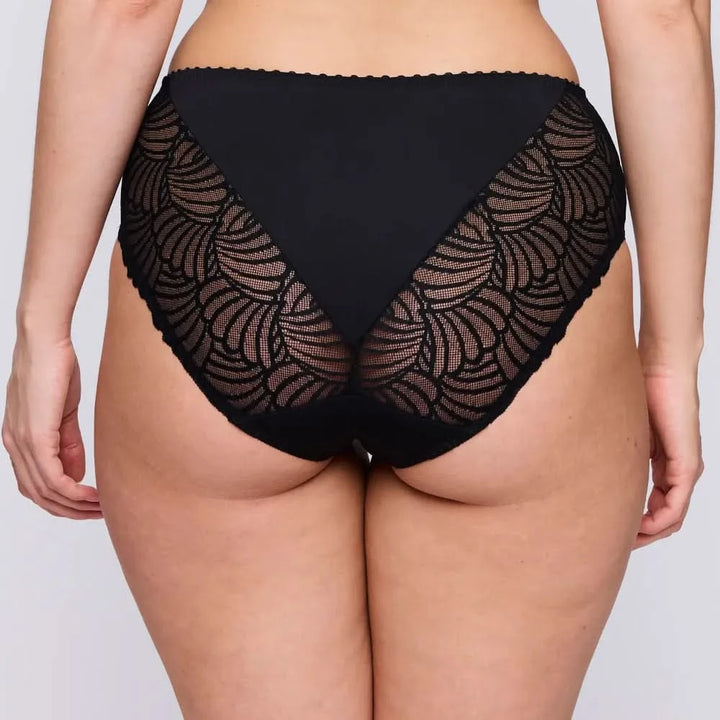High waisted lace panties GALLIPOLI BLACK