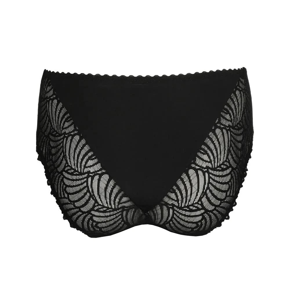 High waisted lace panties GALLIPOLI BLACK