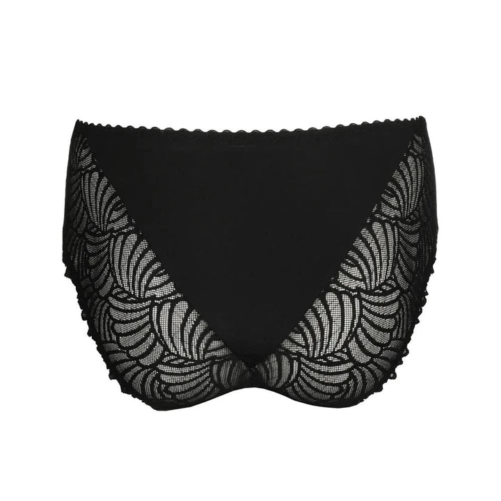 High waisted lace panties GALLIPOLI BLACK
