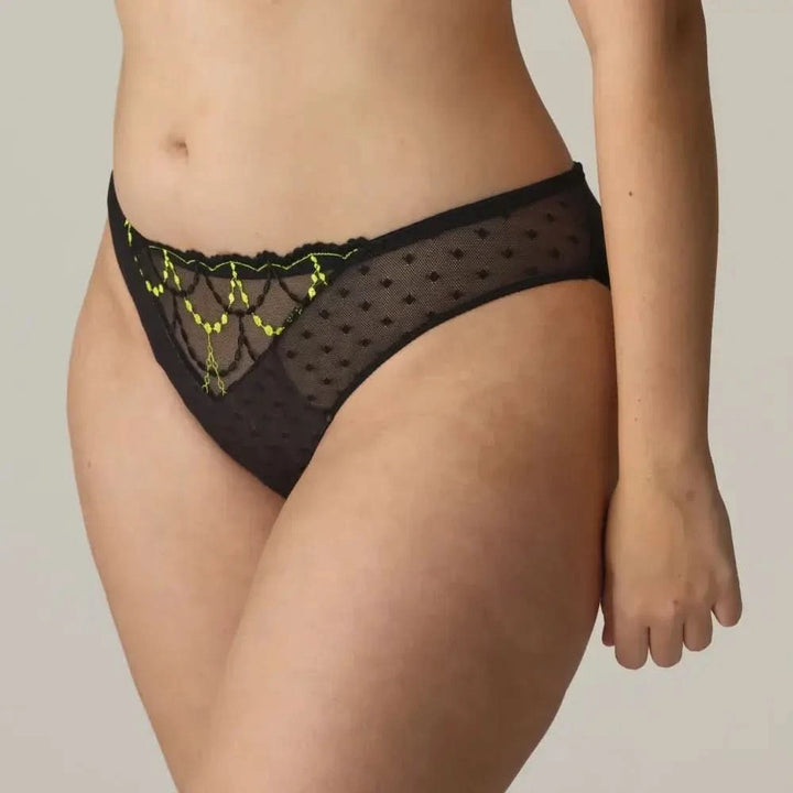 TEPITO panties with polka dots and fluorescent lace