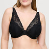 Bralette con aros y copas de encaje RUPI NEGRO