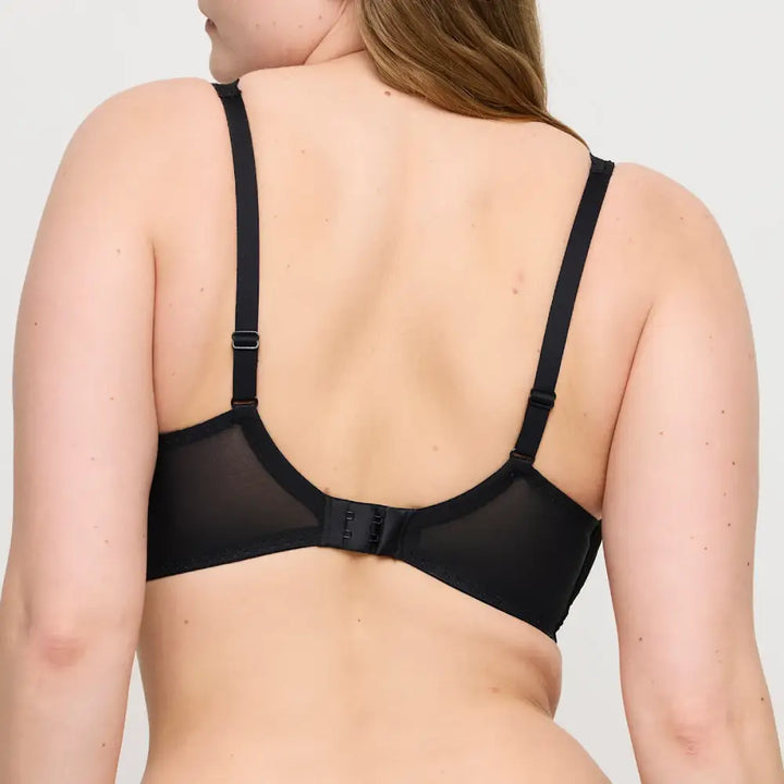 Bralette con aros y copas de encaje RUPI NEGRO Corseteria Singuerlin