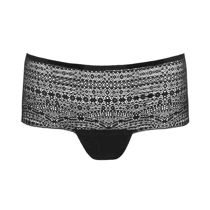 Culote de encaje negro para mujer.
