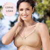 Sujetador sin aros copas lisas CLARA BEIGE