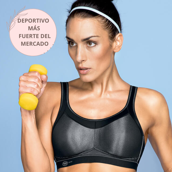 Number 1 selling sports bra MOMENTUM BLACK
