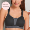 Crossover sports bra maximum support DYNAMIX STAR BLACK