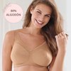 Sujetador de algodón sin aros JANA BEIGE