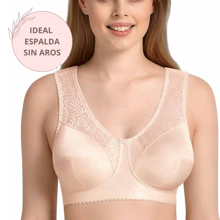 Sujetador tirantes súper anchos ideal espalda sin aros MYLENA ROSA