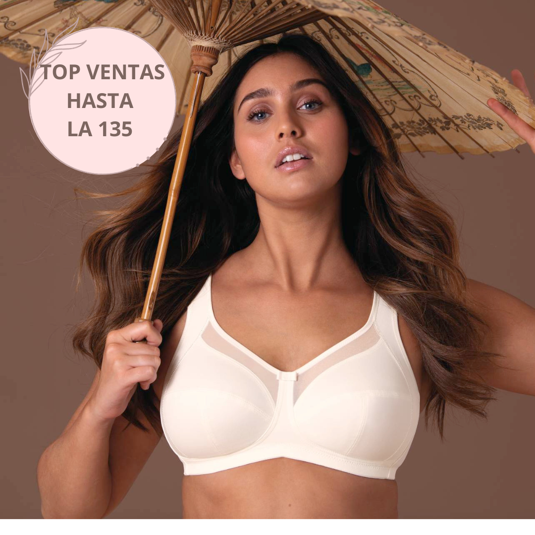 Nº1 SELLING non-wired bra with wide comfort straps CLARA CRISTAL
