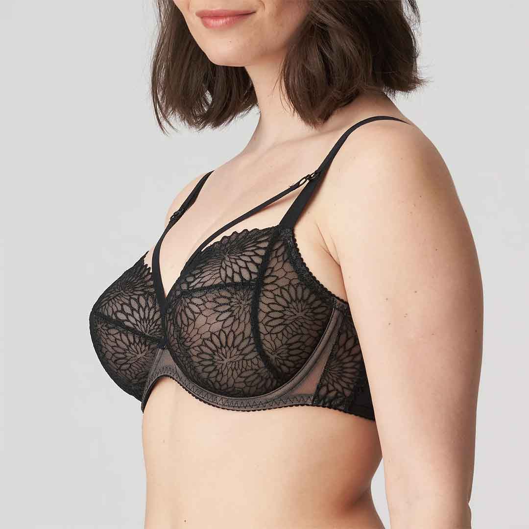 SOPHORA reducing effect lace bra BLACK
