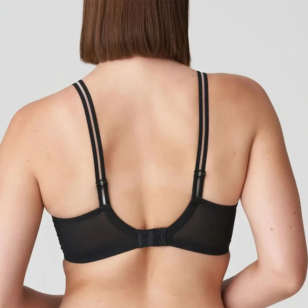 SUJETADOR REJILLA CON AROS GLASS BEACH NEGRO CORSETERIA SINGUERLIN