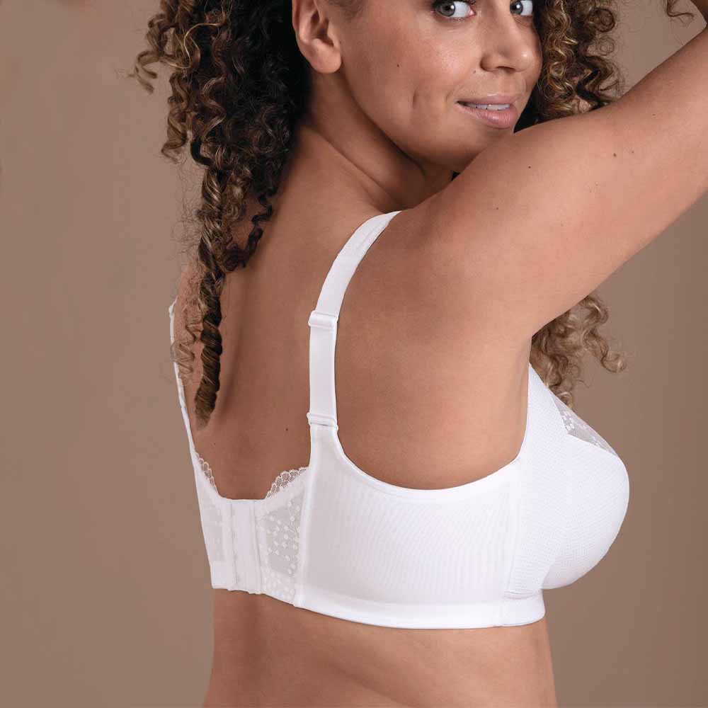 Wireless bra with wide straps TOP SALES ORELY WHITE