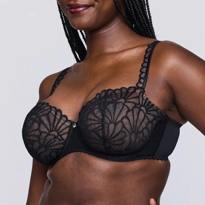 GALLIPOLLI BLACK Lace Balconette Bra