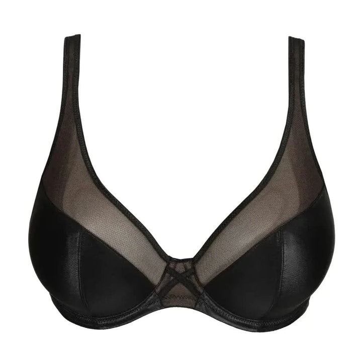 ZIPOLITE BLACK Plunge Underwire Bra