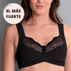 Sujetador sin aros tirantes anchos TOP VENTAS ORELY NEGRO
