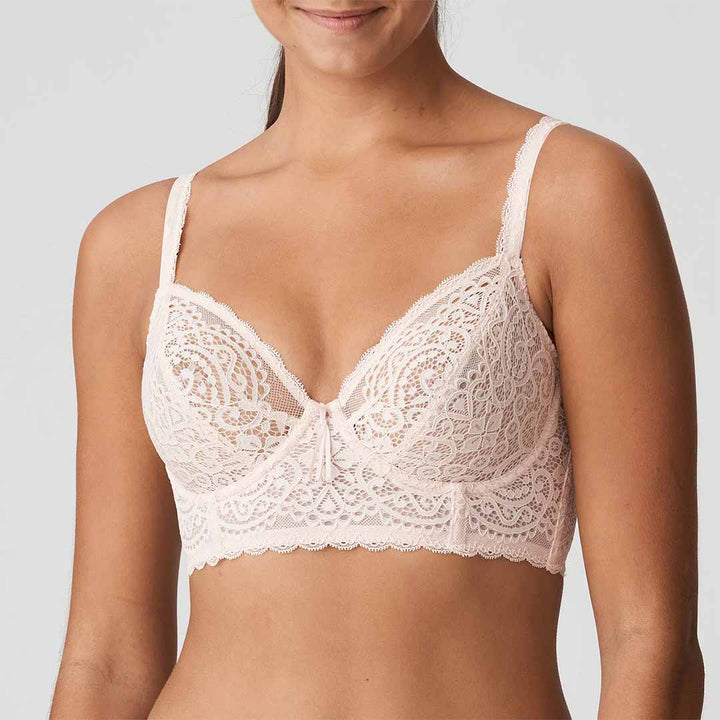 Sujetador bralette con aros blanco para todas las tallas.