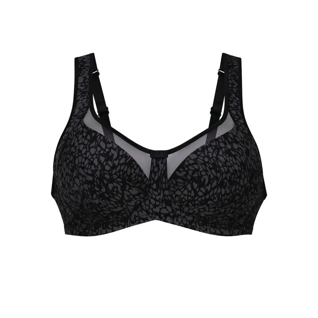 Sujetador sin aros Nº1 EN VENTAS con tirantes anchos confort CLARA ART NEGRO CORSETERIA SINGUERLIN