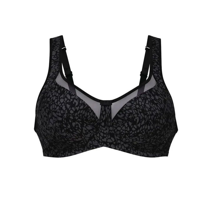 Sujetador sin aros Nº1 EN VENTAS con tirantes anchos confort CLARA ART NEGRO CORSETERIA SINGUERLIN
