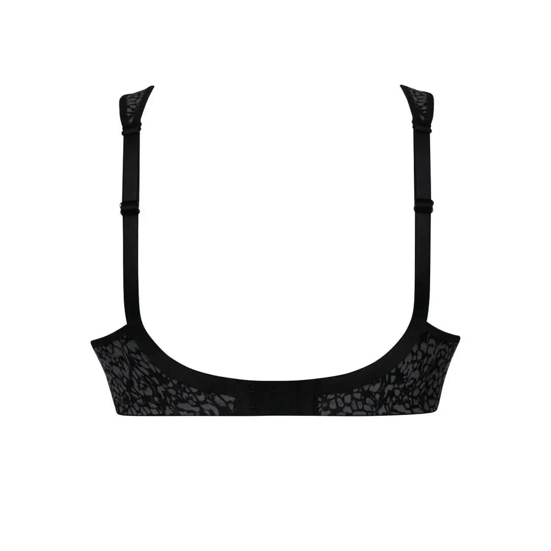Sujetador sin aros Nº1 EN VENTAS con tirantes anchos confort CLARA ART NEGRO CORSETERIA SINGUERLIN