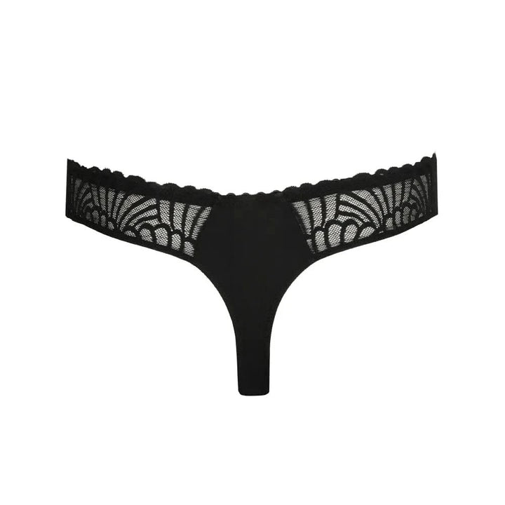 GALLIPOLI BLACK Lace Thong