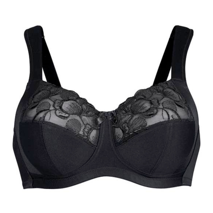 Sujetador SIN AROS con tirantes anchos acolchados LUCIA NEGRO
