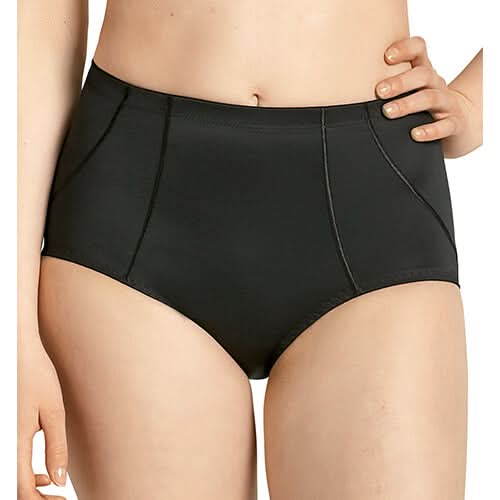 faja reductora color negro-Faja corte braga negro-Faja para sujetar el vientre negra-Faja cómoda negra