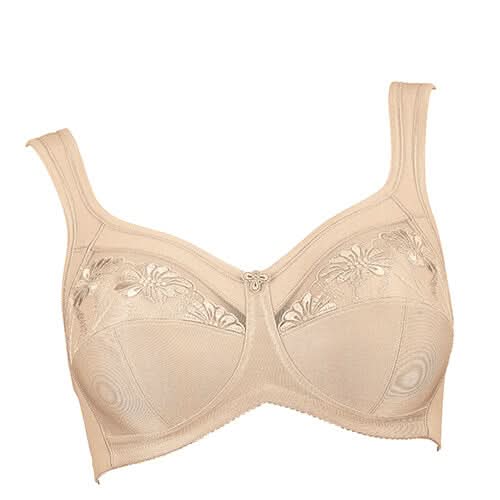 Non-wired bra with wide straps SAFINA BEIGE