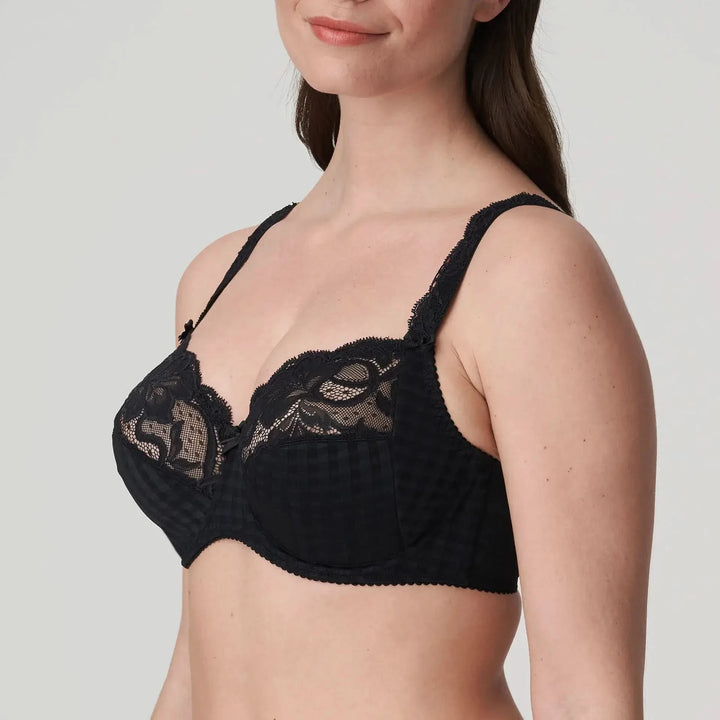Sujetador reductor TOP VENTAS con aros Madison NEGRO