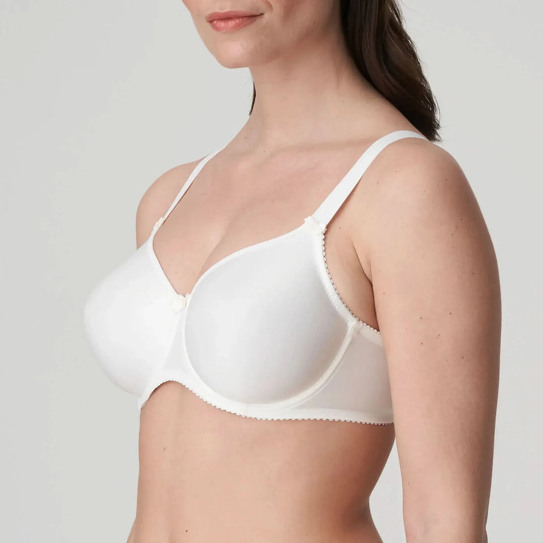 Super-reducing bra with smooth cups and underwire SATIN NATURAL