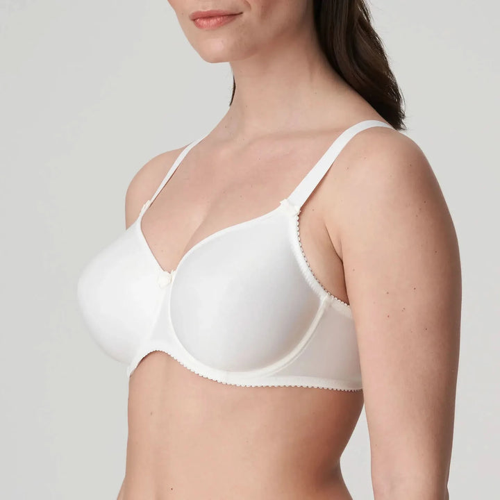 Super-reducing bra with smooth cups and underwire SATIN NATURAL