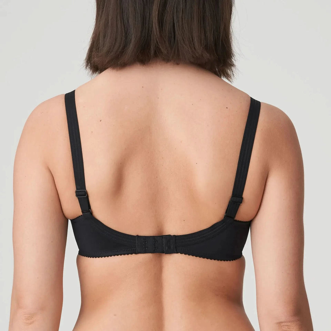 Super-reducing bra with smooth cups and underwire SATIN BLACK