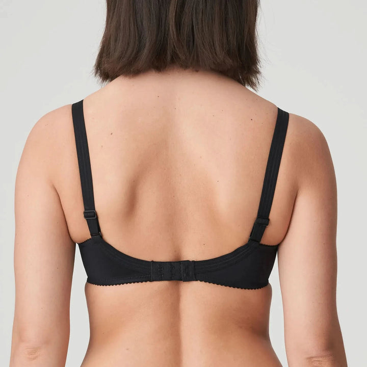 Super-reducing bra with smooth cups and underwire SATIN BLACK