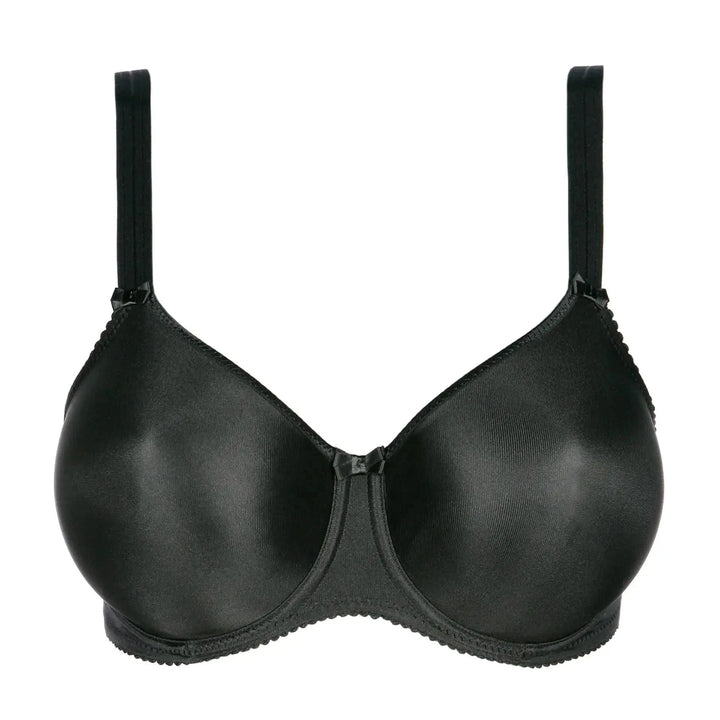 Super-reducing bra with smooth cups and underwire SATIN BLACK