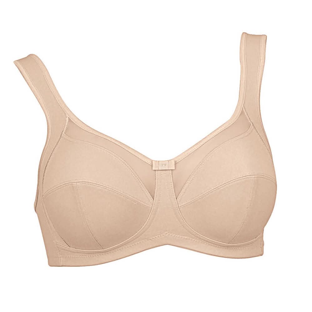 Nº1 SELLING non-wired bra with wide comfort straps CLARA BEIGE