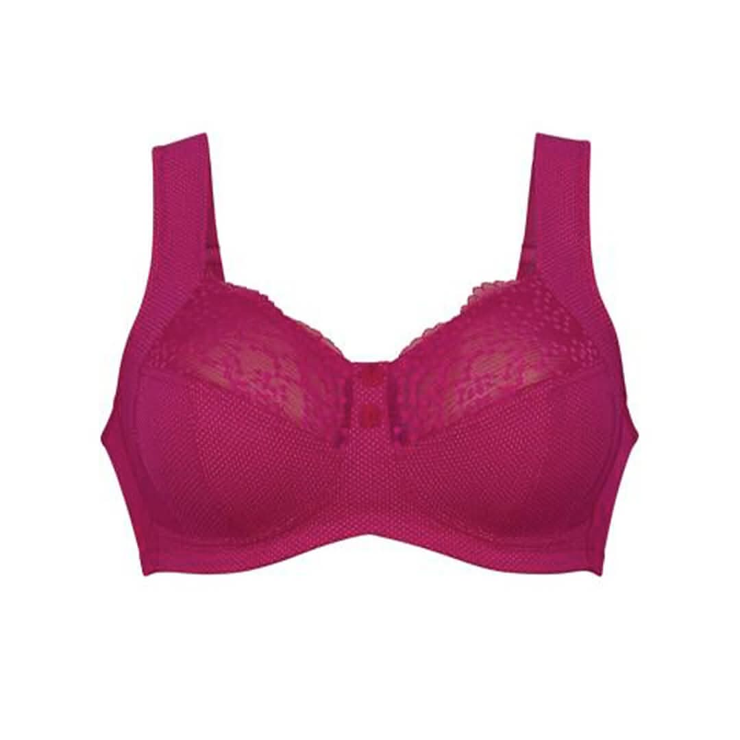 Non-wired bra with wide straps TOP SALES ORELY RED