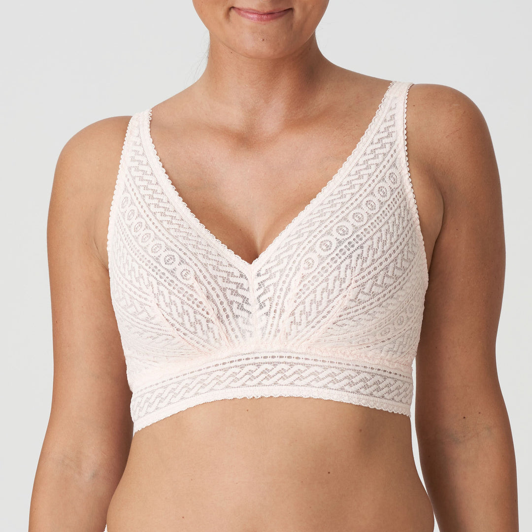 Sujetador sin aros tipo bralette con encaje MONTARA