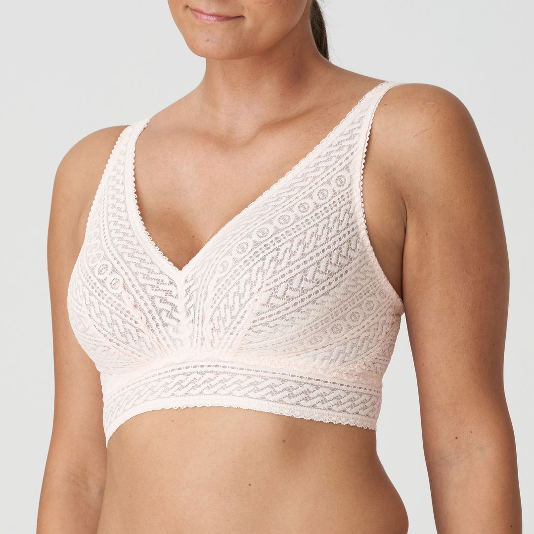 Sujetador sin aros tipo bralette con encaje MONTARA