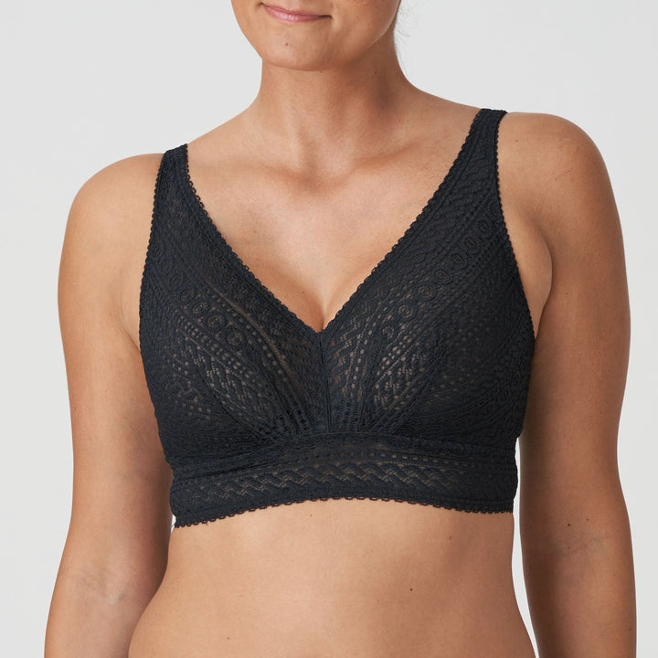 Sujetador sin aros tipo bralette con encaje MONTARA