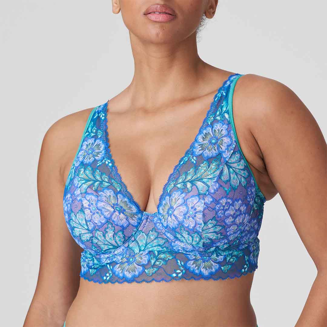 LIMITED EDITION MORRO BAY BLUE underwired bralette bra