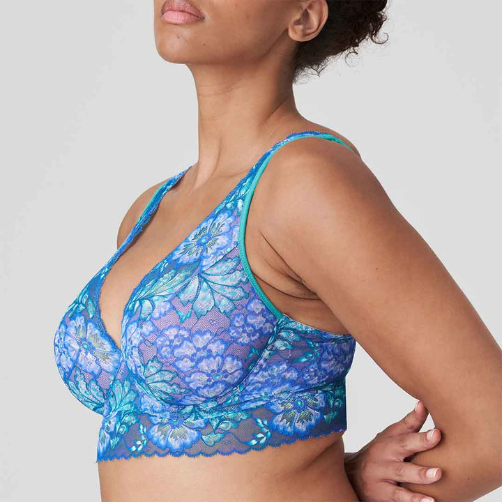LIMITED EDITION MORRO BAY BLUE underwired bralette bra