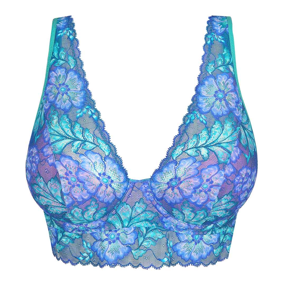 LIMITED EDITION MORRO BAY BLUE underwired bralette bra