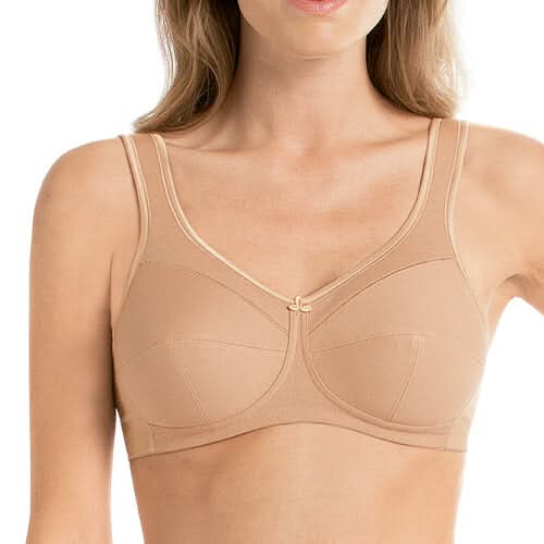 Sujetador de algodón sin aros JANA BEIGE