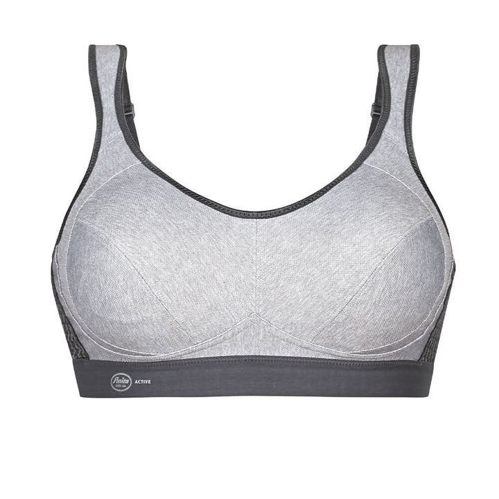 Non-wired sports bra EXTREME CONTROL GRAY