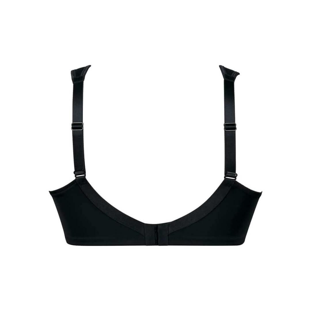 Sujetador sin aros con tirantes anchos ideal copas grandes SOPHIA NEGRO